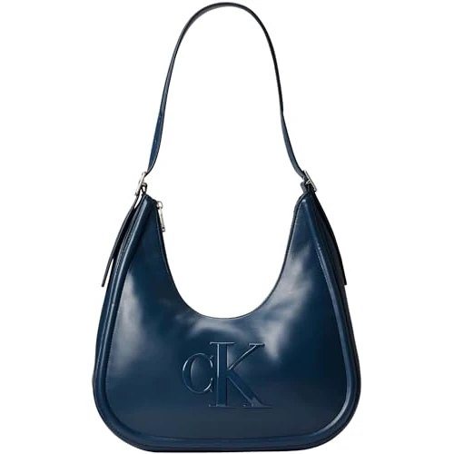 Limited-time offer: Calvin Klein Women's Shoulder Bag Bold Crescent with Zip, Blue (Key Largo), One Size from 120.00 £ to 84.32 £ (save 29.73%)
