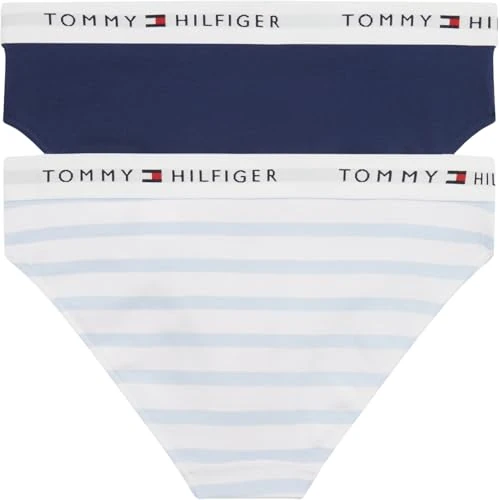 Oferta limitada: Tommy Hilfiger Braguitas Pack de 2 Chicas Bikini Print con Logotipo en la Cintura, Multicolor (Breton Blue/Preppy Navy), 14-16 Años de 21.29 € a 21.29 € (ahorro 0.00%)