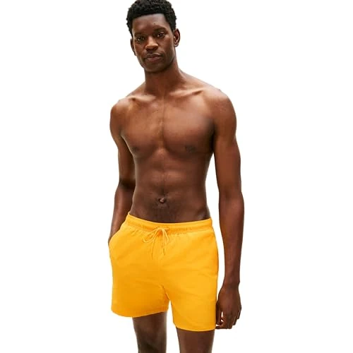 Limited-time offer: Tommy Hilfiger Men’s Swim Shorts Medium Drawstring with Logo, Yellow (Sunshower), XXL from 44.87 £ to 30.16 £ (save 32.78%)
