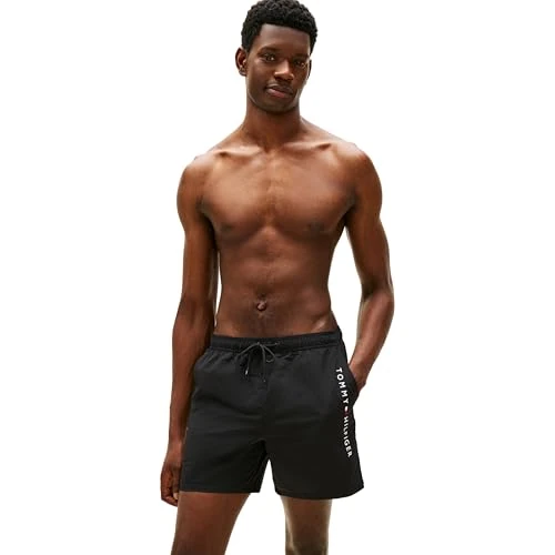 Oferta limitada: Tommy Hilfiger Medium Drawstring Zip Pocket Um0um03748 Traje de baño, Black (Black), XXL para Hombre de 69.90 € a 49.82 € (ahorro 29%)