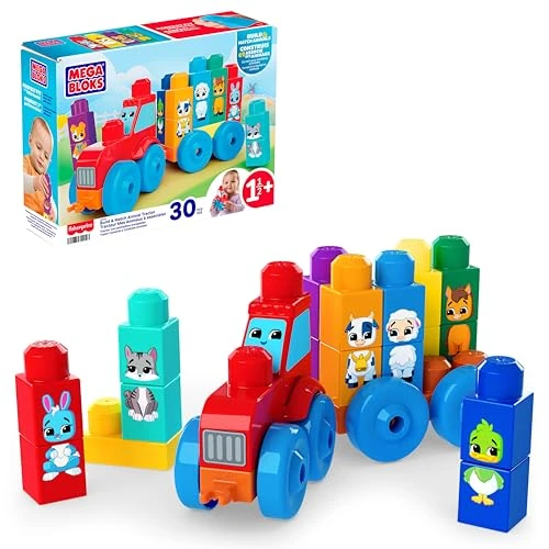 Offerta a tempo: Mega BLOKS® Trattore degli Animali Costruisci e Impara, Blocchi per Bimbi - 0.00% da 17.99 € a 17.99 €