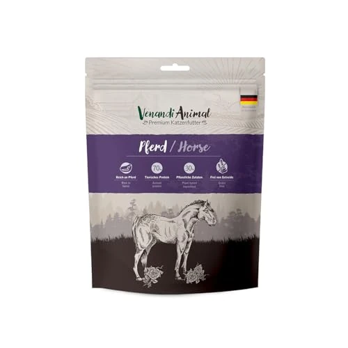 Offre limitée : Venandi Animal – Aliments secs Premium pour Chats, Cheval, 1er Pack (1 x 0,3kg), sans céréales de 5.60 € à 5.60 € (0.00% de remise)