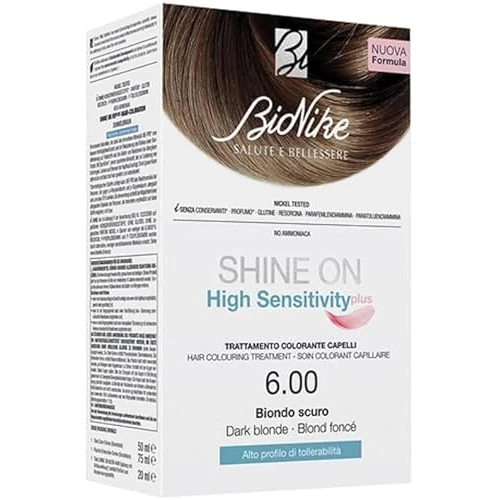 Offerta a tempo: Bionike Shine On High Sensitivity - Trattamento Colorante Capelli, Kit Tinta Alta Tollerabilità Senza Ammoniaca, Azione Lenitiva, Dona un Colore Brillante, Copre i Capelli Bianchi - 38% da 16.90 € a 10.49 €