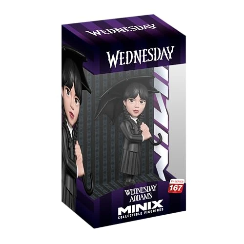 Tijdelijke aanbieding: MINIX - TV Series #167 - Wednesday - Woensdag Addams Paraplu - Verzamelfiguur 12 cm van 15.88 € naar 15.88 € (0.00% korting)