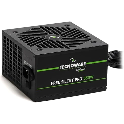 Oferta limitada: Tecnoware Fuente de alimentación Free Silent Pro 550W ATX para PC avanzados con Tarjeta gráfica NVIDIA GeForce GTX - RTX, Ventilador silencioso, Conectores PCI-E, CPU 4+4, SATA, Molex. de 29.00 € a 29.00 € (ahorro 0.00%)