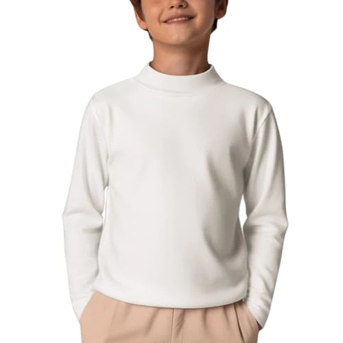 Oferta limitada: Arshiner Camiseta Interior térmica para niños Camiseta de Termal para niños Línea Camisetas de Manga Larga clásicas Interiores Ajustadas Camisetas Informales de Cuello Alto 5-12 años de 12.10 EUR a 12.10 EUR (ahorro 0%)