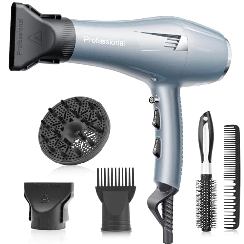 Offre limitée : Sèche-cheveux professionnel ionique séchoir Seche cheveux voyage 1 diffuseur 2 buse de coiffure 3 chauffe-2,5 mètres de câble de 149.99 € à 149.99 € (0.00% de remise)