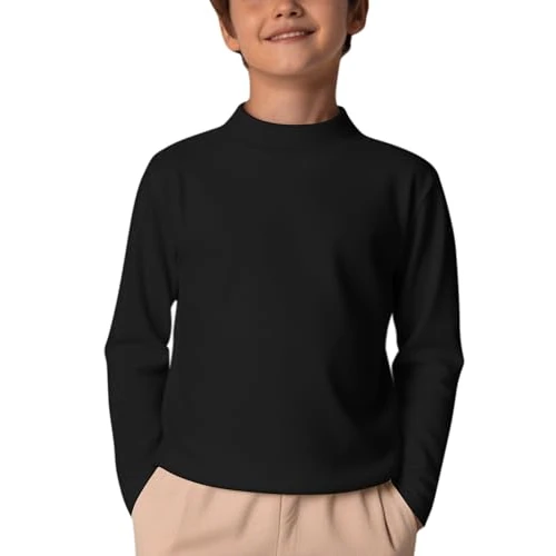 Oferta limitada: Arshiner Camiseta Térmica de Manga Larga para Niño Ropa Térmica Infantil de Invierno Niño Térmico Interior para Fútbol, Ciclismo y Nieve Negro Alto 10-11 años de 18.99 EUR a 10.99 EUR (ahorro 42%)