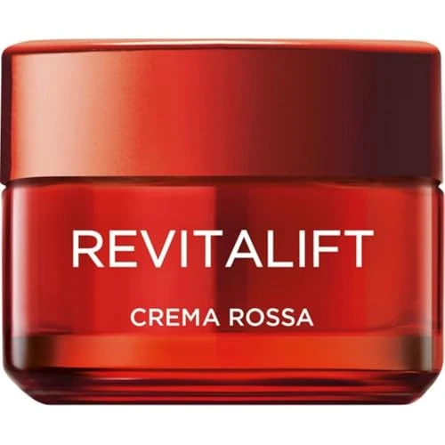 Offerta a tempo: L'Oréal Paris Crema Viso Giorno Energizzante, Per Tutti i Tipi di Pelle, Azione Rassodante, Pelle Rimpolpata e Luminosa, Arricchita Con Pro-Retinolo e Ginseng Rosso, 50 ml - 29% da 13.99 € a 9.90 €