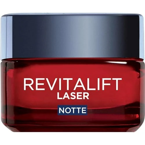 Oferta limitowana: L'Oréal Paris Laserowy krem do twarzy na noc, do wszystkich rodzajów skóry, krem przeciwzmarszczkowy i przeciwzmarszczkowy, skóra bardziej jędrna i tonizująca, z kwasem hialuronowym, witaminą C i z 111.88 zł na 111.88 zł (oszczędź 0.0%)