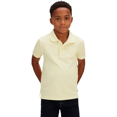 Offerta a tempo: Calvin Klein Bambino Maglietta Polo Solid Regular Fit, Giallo (French Vanilla 12-0722 TCX), 10 Anni - 20% da 36.97 € a 29.58 €