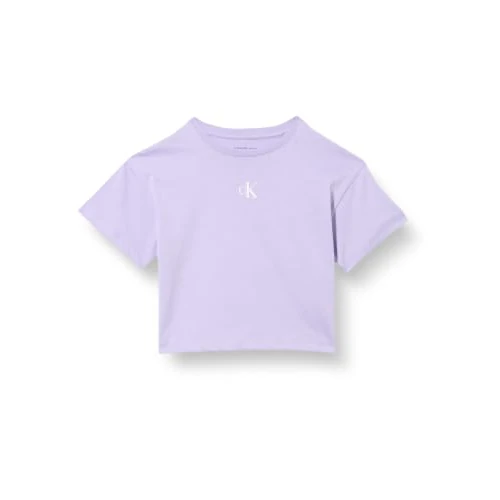 Oferta limitada: Calvin Klein LVCKSJA16G S/S - Camiseta para niña con Logotipo de CK, Color Morado (Lavanda Suave 434-330), 4 años de 19.90 € a 12.00 € (ahorro 40%)