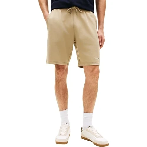 Zeitlich begrenztes Angebot: Tommy Hilfiger Herren Lounge Shorts Logo Sweatshort Kurz, Beige (Keystone), XL von 52.23 € auf 52.23 € (0.00% Rabatt)