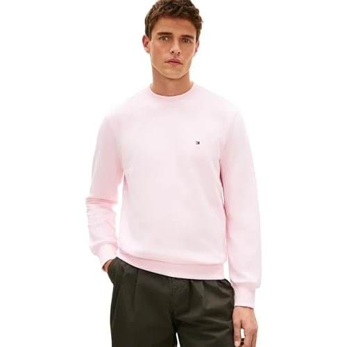 Limited-time offer: Tommy Hilfiger Men's Essential Terry Crewneck MW0MW37237, PINK, L from 71.99 GBP to 71.99 GBP (save 0%)