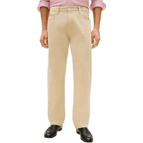 Offerta a tempo: Tommy Hilfiger Uomo Jeans Regular Dover Straight Fit, Beige (Sandalwood), 38W/32L - 0.00% da 61.61 € a 61.61 €