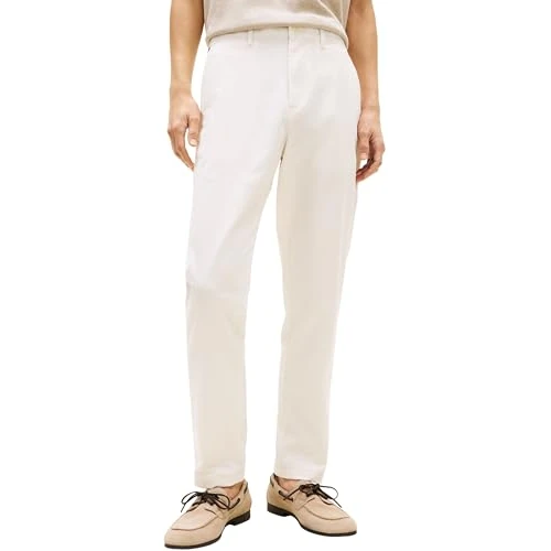 Oferta limitada: Tommy Hilfiger Pantalón Chino Hombre Core Harlem Essential Twill Relaxed Fit, Marfil (Ivory Petal), 29W/36L de 35.96 € a 22.58 € (ahorro 37%)
