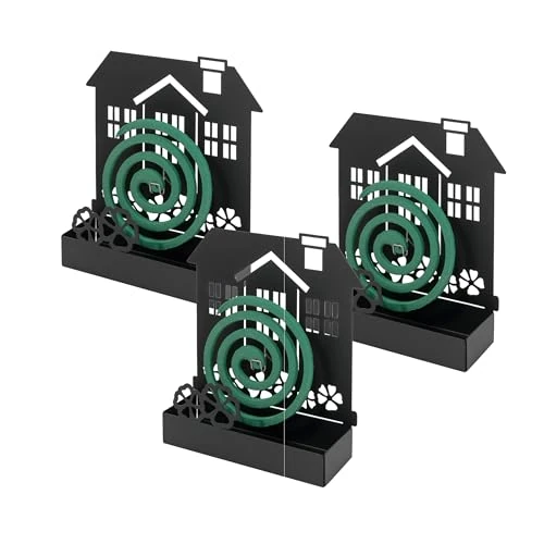 Oferta limitada: Baroni Home Juego de 3 Soportes para Mosquiteras de Metal para Interior o Exterior, para Enterrar en Macetas o en el Jardín, Casa Negra 17x5x18 cm de 24.99 € a 24.99 € (ahorro 0.00%)