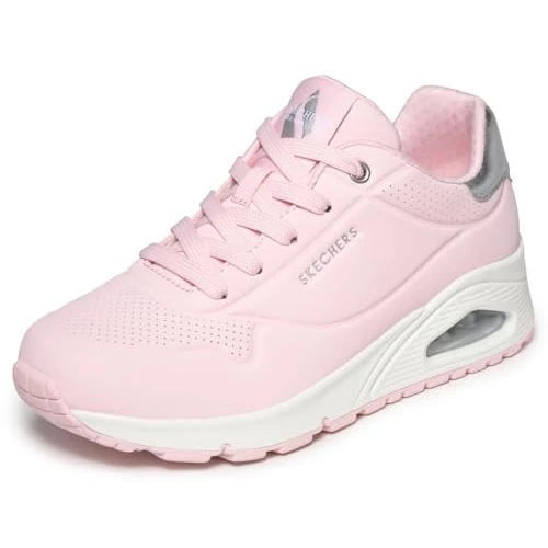 Tijdelijke aanbieding: Skechers dames Uno Golden Air sportschoenen, Light Pink Durabuck/Mesh Trim, 37 EU van 89.95 € naar 75.61 € (16% korting)