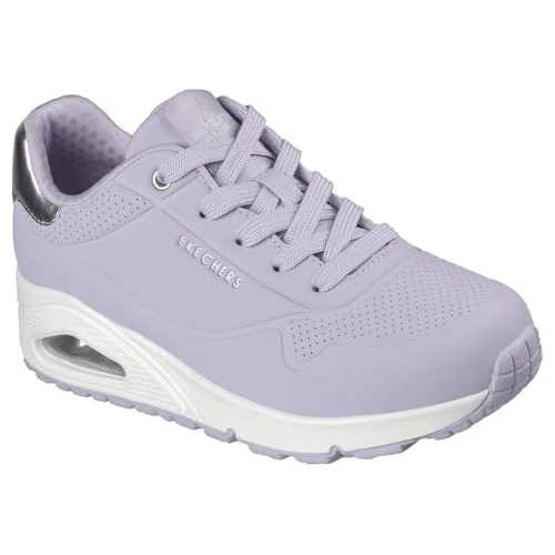 Skechers Damen UNO Golden Air Turnschuhe, Lilac Durabuck/Mesh Trim, 41 EU