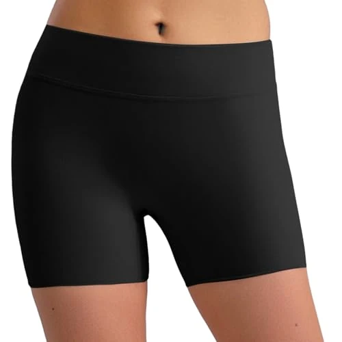 YEAHDOR Short de Gymnastique Danse Classique Fille Culotte Shorts Sous-Vêtements Fitness Sport Shorts Leggings Courts Hotpants pour Yoga Cyclisme Yoga Course, Noir , 13-14 ans