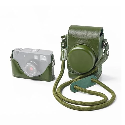Offerta a tempo: SMALLRIG Kit Custodia in Pelle per FUJIFILM X Half, Borsa da Trasporto Completa in Stile Retrò con Custodia in Pelle Half, Tasca per Carte Integrata con Tracolla in Tessuto (Verde) - 5220 - 0% da 51.92 € a 51.92 €