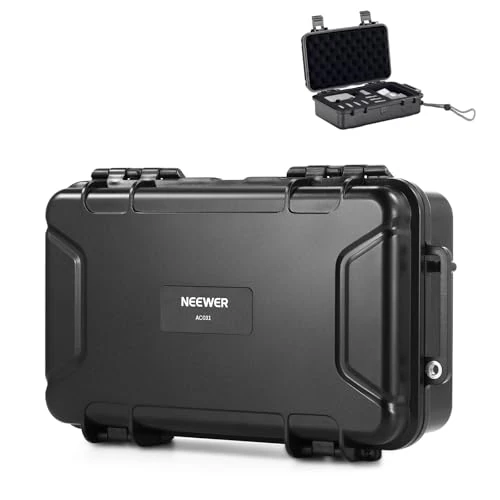Offerta a tempo: Neewer Custodia Rigida Compatibile con DJI Osmo Action 5 Pro / 4/3 Camera, Case da Viaggio Portatile Impermeabile IP67 Antipolvere Antiurto con Inserti in Schiuma e 12 Slot per Accessori, AC031 - 0.00% da 29.99 € a 29.99 €