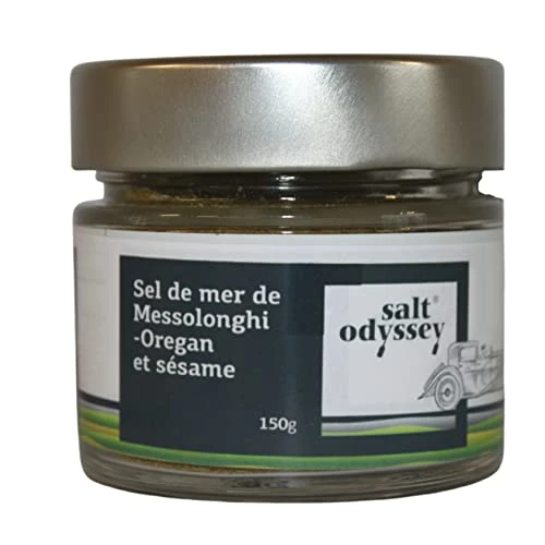 Salt Odyssey Sel Grec Bio aux Herbes et au Sésame, 150 g (Lot de 2)