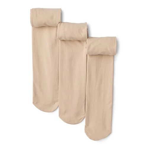 Offerta a tempo: Amazon Essentials Calzamaglia da Danza Bambine e Ragazze, 3 Paia, Beige, 9 anni - 18% da 14.30 € a 11.71 €