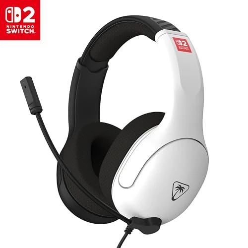 Oferta limitada: Turtle Beach Airlite Fit Auriculares con Cable para Juegos en Blanco y Negro - con Licencia Oficial para los Nintendo Switch 2 de 24.99 € a 12.47 € (ahorro 50%)