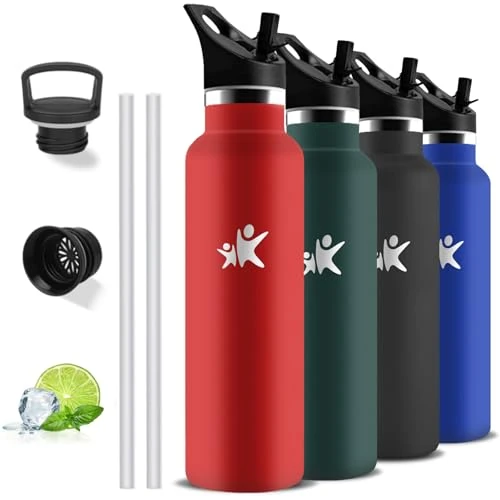 Limited-time offer: Grsta Insulated Water Bottle 1 Litre BPA-Free Leakless Thermal Water Bottle 12 Hours Cold 24 Hours Hot for Fitness Hiking Camping from 23.78 GBP to 23.78 GBP (save 0%)