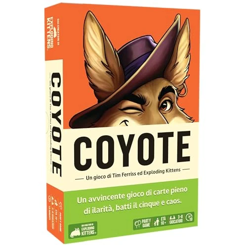 Offerta a tempo: Asmodee – COYOTE – Gioco da Tavolo Creato da Exploding Kittens – Carte da Gioco – 3-8 Giocatori – 10+ Anni – Edizione in Italiano - 50% da 16.99 € a 8.50 €