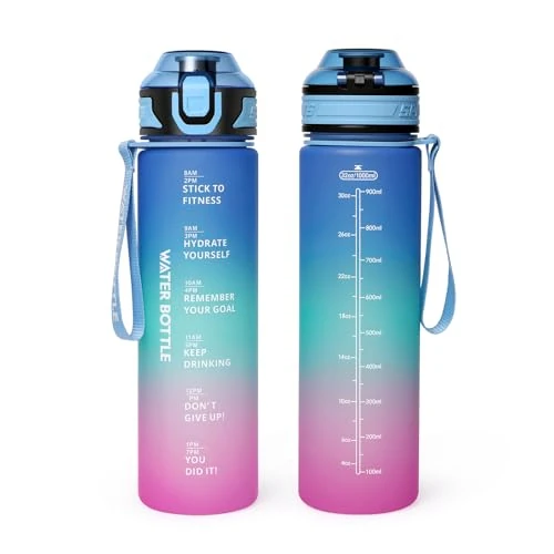 Binudum Water Bottle (Blue Purple, 1000ml)