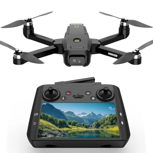 Oferta limitada: Drone GPS con Camara 4K para Adulto Principiante,Pantalla 4.5" LCD HD,Tarjeta SD de 32GB Profesional Drone Follow Me con Seguimiento Automatico,Vuelo Circular Posicionamiento Óptico,3 Velocidades de 199.99 EUR a 199.99 EUR (ahorro 0%)