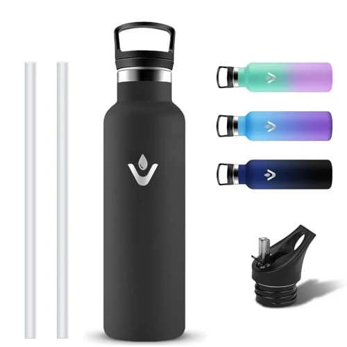 Limited offer: Grsta Stainless Steel Drinking Bottle, Water Bottle, 750 ml, Leak-Proof, Insulated Water Bottle with Straw, Cold and Warm, Thermos Flask Suitable for Carbonated Drinks, BPA-Free Thermos Flask for from 20.49 EUR to 13.18 EUR (save 36%)