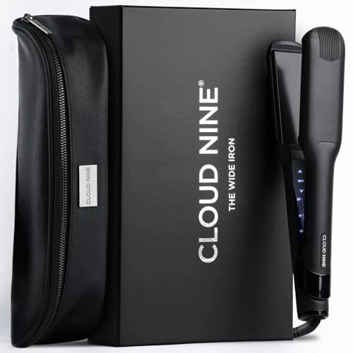 Offerta a tempo: CLOUD NINE La nuova piastra per capelli larga | Controllo della temperatura variabile | Modalità Revive Piastre arricchite con minerali | Display digitale Cavo girevole a 360° - 11% da 189.00 € a 169.00 €