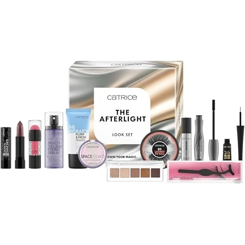 Offerta a tempo: Catrice The Afterlight Look Set, set trucco da 11 pezzi, look da giorno a sera, primer, mascara, illuminante, balsamo labbra, senza tempo & versatile - 40% da 24.99 € a 15.00 €