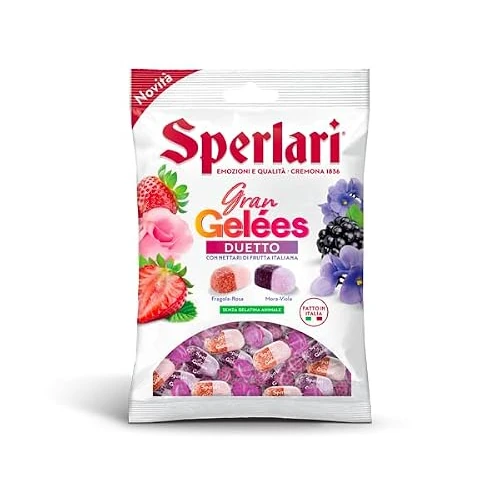 Offerta a tempo: SPERLARI - CARAMELLE GRAN GELEES DUETTO FRUTTA e FIORI, 150g - 0.00% da 1.99 € a 1.99 €