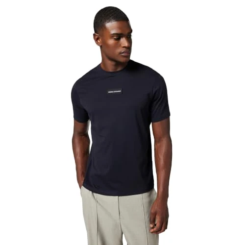 Oferta limitada: Armani Exchange Plain Front Logo Patch Camiseta, Azul Oscuro, L Hombres de 60.00 € a 49.61 € (ahorro 17%)