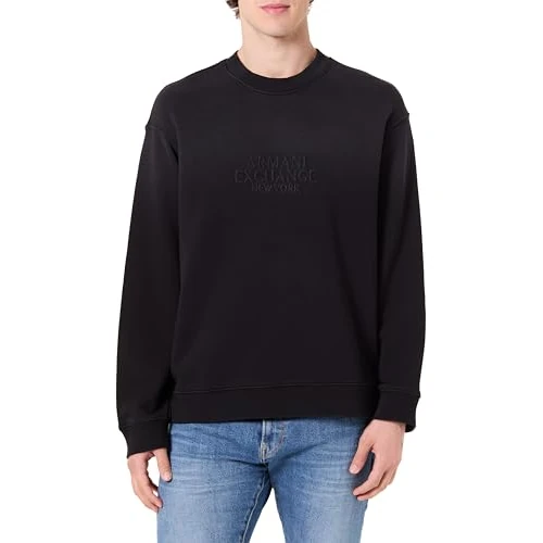 Zeitlich begrenztes Angebot: Armani Exchange Men's One Block up, Tone on Tone Embroidered Logo,Sweatshirt,Black,M von 75.49 € auf 75.49 € (0.00% Rabatt)