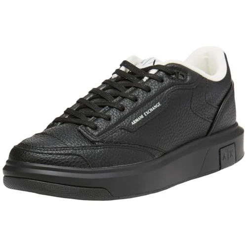 Offerta a tempo: Armani Exchange Venice, Logo Tab On Sole, Scarpe da Ginnastica Uomo, Nero, 44 EU - 65% da 160.00 € a 56.48 €