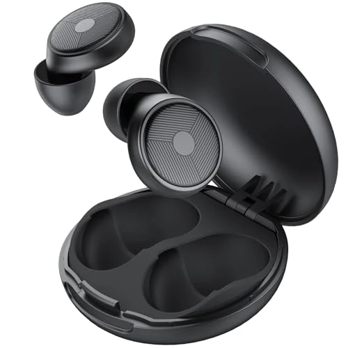 Oordopjes om te slapen, 45 dB, herbruikbare gehoorbescherming, geluidsreducerend, zwart