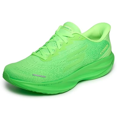 Limited-time offer: Skechers Men's Aero Spark Hands Free Slip-Ins Running Shoe, Neon Lime/Multi, 9 from $145.00 to $87.00 (save 40%)