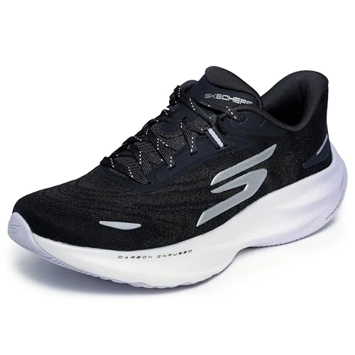 Skechers Aero Spark Damen-Sneaker, Schwarz/Violett, 35.5 EU