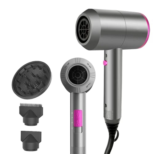 Offre limitee: CASAMAA Sèche-Cheveux Ionique Professionnel, Sèche-Cheveux Puissant avec Moteur AC, Séchage Rapide, 2 Vitesses, 3 Températures, Air Froid, avec Diffuseur et 2 Concentrateurs de 139.99 EUR a 139.99 EUR (economie 0%)