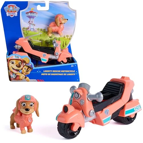 Offerta a tempo: Paw Patrol, Motocicletta di Salvataggio di Liberty, Moto Giocattolo con Personaggio da Collezione, Giochi per Bambini e Bambine, 3+ Anni - 15% da 12.99 € a 10.99 €