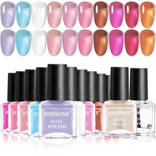 Offre limitée : JODSONE Jelly Kit de vernis à ongles, 10 couleurs avec 2 couches de base et de finition à séchage rapide, cadeaux de vacances pour femmes de 7.99 € à 7.99 € (0.00% de remise)