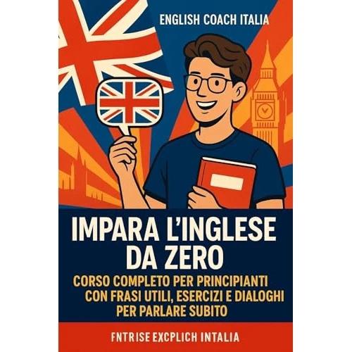 Impara l’Inglese da Zero: Corso Completo per Principianti con Frasi Utili, Esercizi e Dialoghi per Parlare Subito: Con esempi reali e tecniche per non dimenticare mai ciò che studi (Italian Edition)
