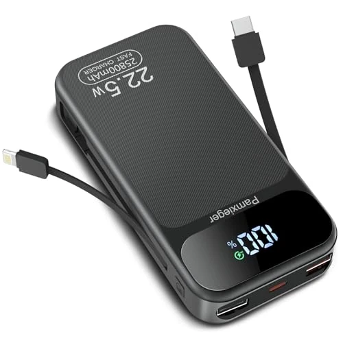 Power Bank 25800 mAh 22,5 W externe batterij voor mobiele telefoon PD3.0 QC4.0 snel opladen LCD-display powerbank met uitgangen en ingangen USB C draagbare oplader voor smartphones 003