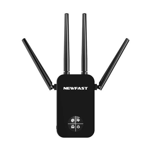 NEWFAST AC1200 Dual-Band WiFi Network Extension 4 Antenne WiFi Repeater NF-RE523