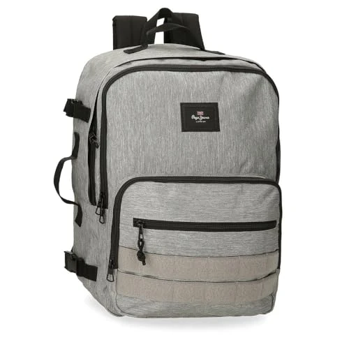 Offerta a tempo: Pepe Jeans Aris Evergreen Zaino da Cabina per Portatile 15,6" Grigio 31 x 44 x 20 cm Poliestere by Joumma Bags - 0% da 23.15 € a 23.15 €
